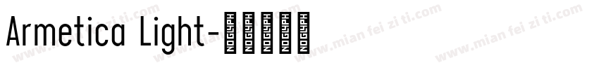 Armetica Light字体转换